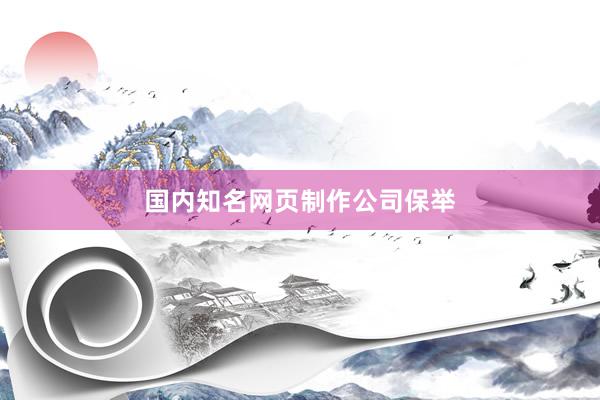 国内知名网页制作公司保举